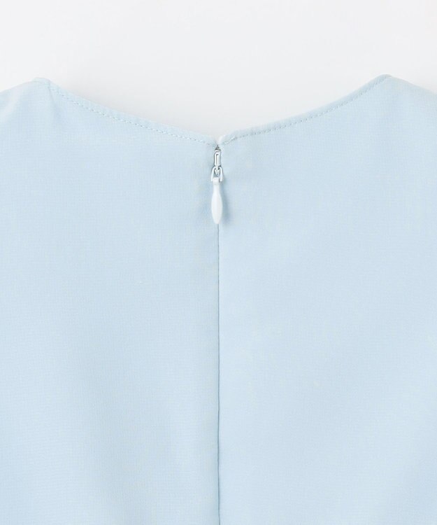 ANY KIDS シフォン プリーツ ワンピース サックスブルー