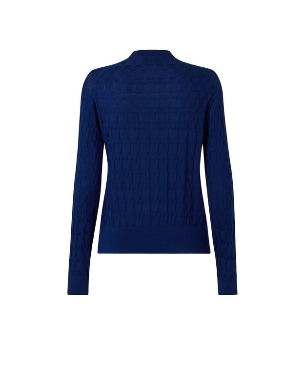 DAKS John Smedley for DAKS ハウスチェックカーディガン ネイビー