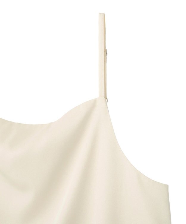 YECCA VECCA ボートネックサテンキャミ Ivory