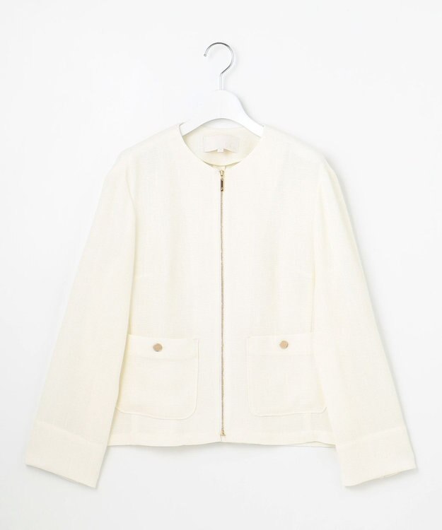 自由区 【洗える】ライトカラミノーカラー ジャケット オフ