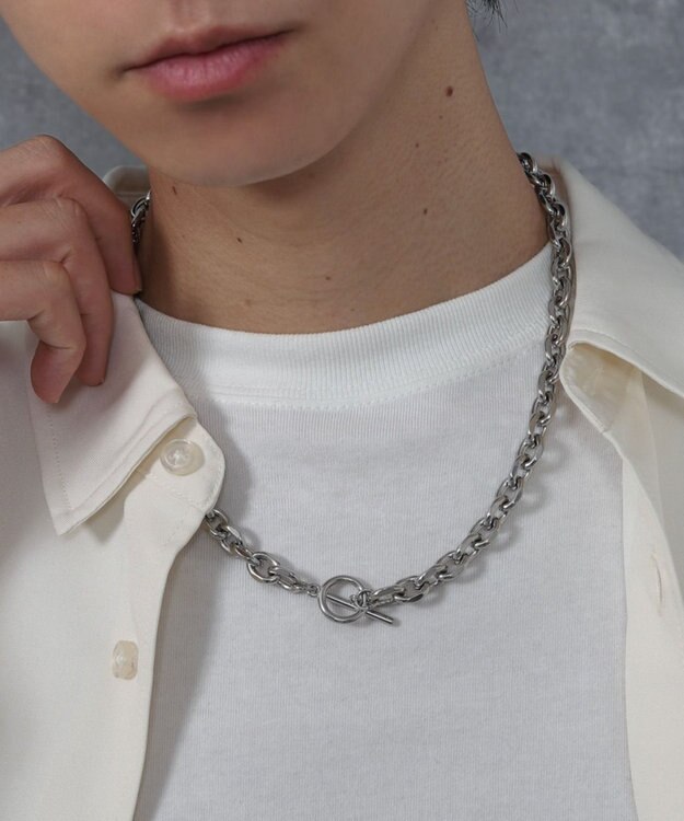 WEGO Mステンレスマンテルチェーンネックレス 柄2