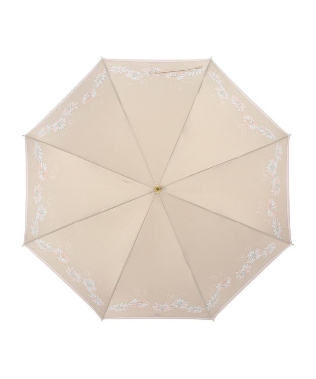 MOONBAT 【雨傘】ランバン　オン　ブルー (LANVIN en Bleu) 花柄 プリント 長傘 ベージュ