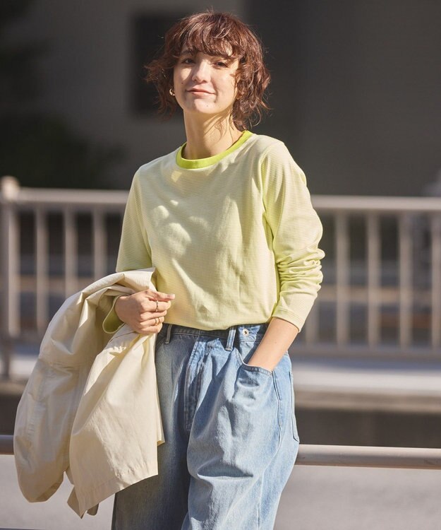 AMERICAN HOLIC クルーネックカットプルオーバー Yellow