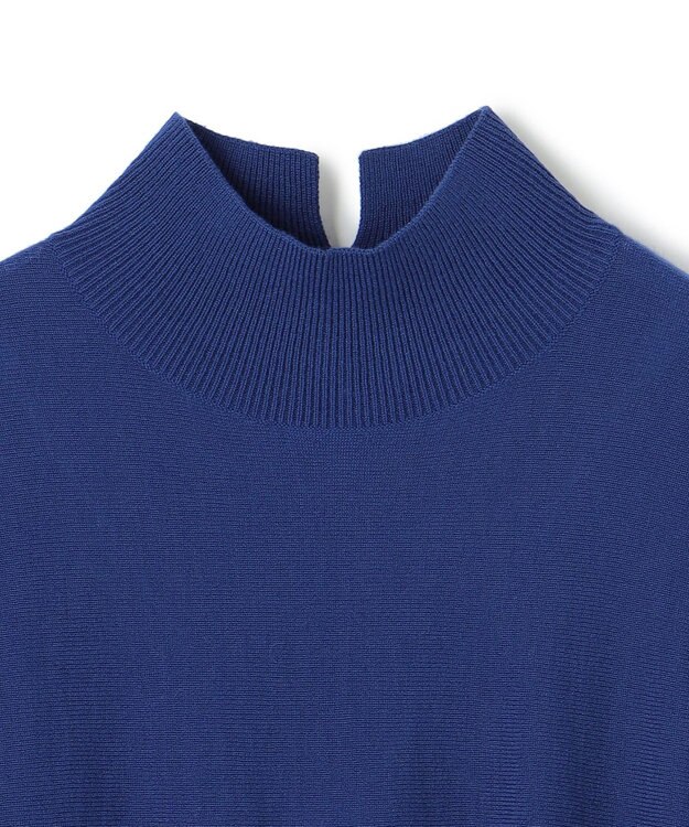 UNFILO ハイネックギャザーワンピース ブルー