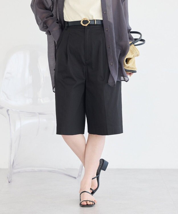 earth music&ecology チノバミューダパンツ Black