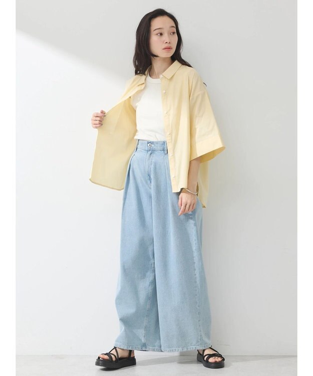 earth music&ecology リブタンクトップ Ivory