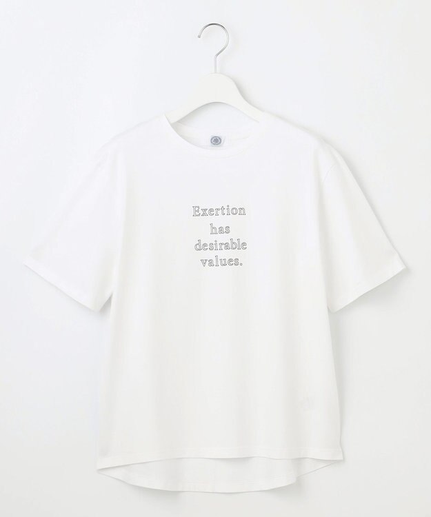 J.PRESS LADIES ロゴTシャツ ホワイト系