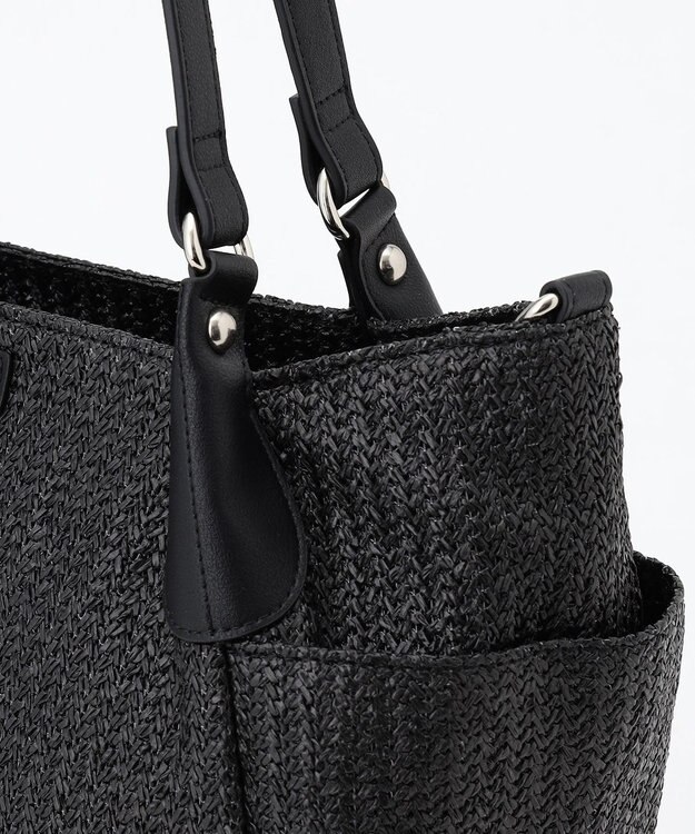 LA BAGAGERIE つまみハンドル　サマー2wayトートバッグ ブラック