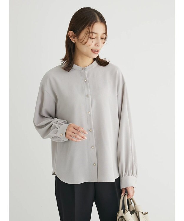 Green Parks ・ＥＬＥＮＣＡＲＥ　ＤＵＥ　バックプリーツブラウス Gray