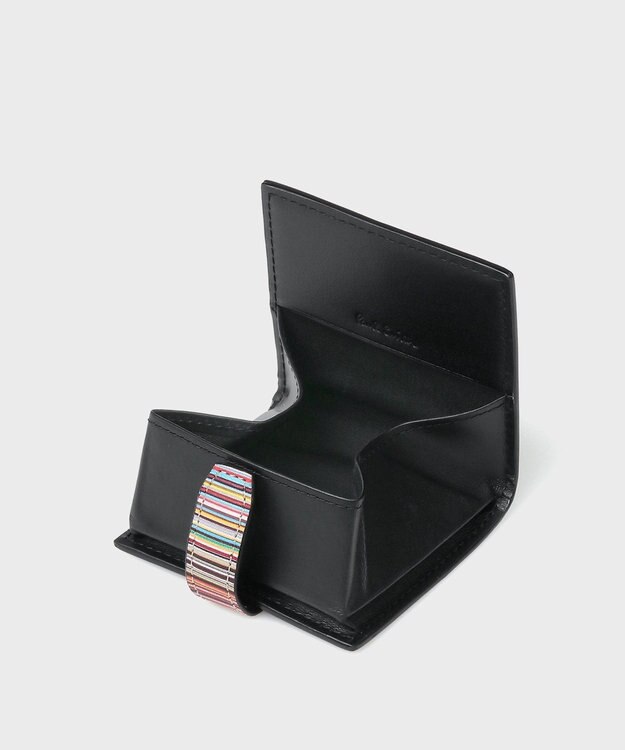 Paul Smith シグネチャーストライプタブ コインケース ブラック
