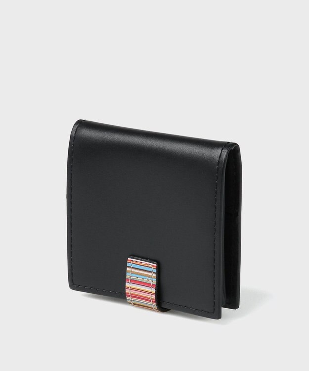 Paul Smith シグネチャーストライプタブ コインケース ブラック