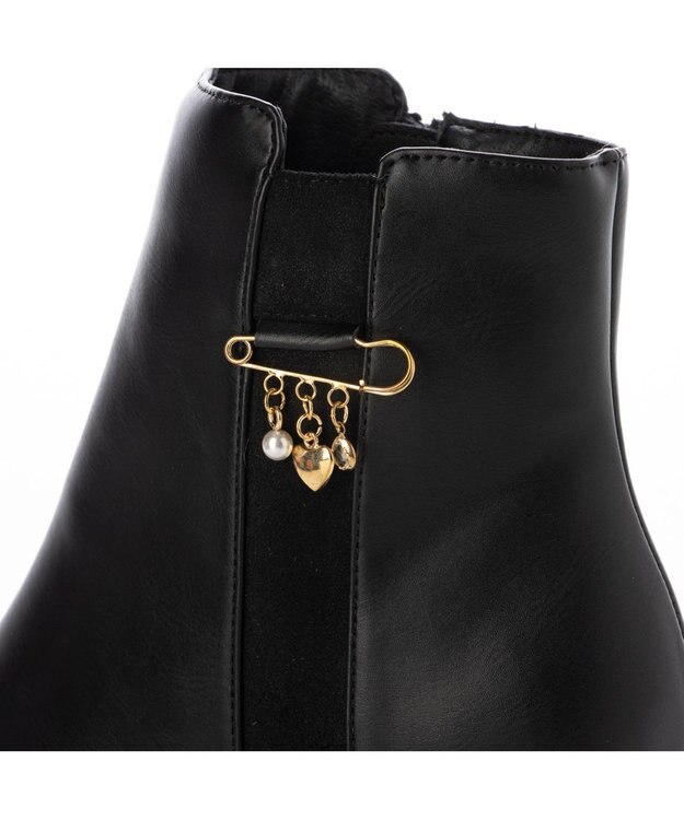 ing <Pitti>2WAYチャームショートブーツ ブラック