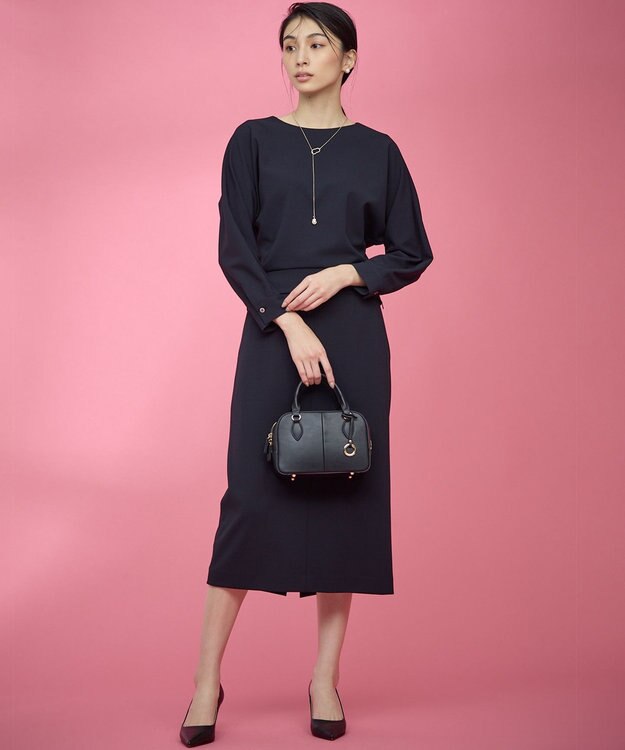 組曲 【KUMIKYOKU NAVY】コンフォータブルアムンゼン ドルマンブラウス ネイビー系