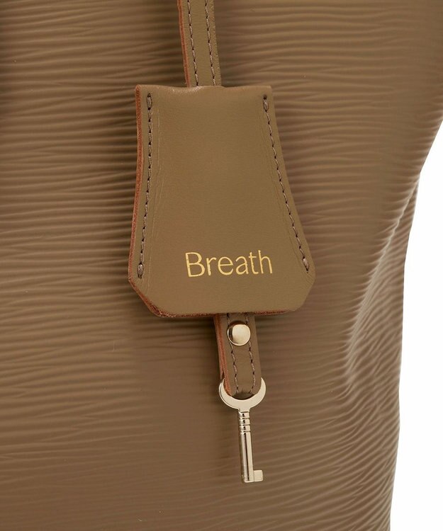 TOPKAPI 【Breath TOPKAPI】RIPPLE LOCK  リプルロック レザーコンビ トート バッグ カーキブラウン