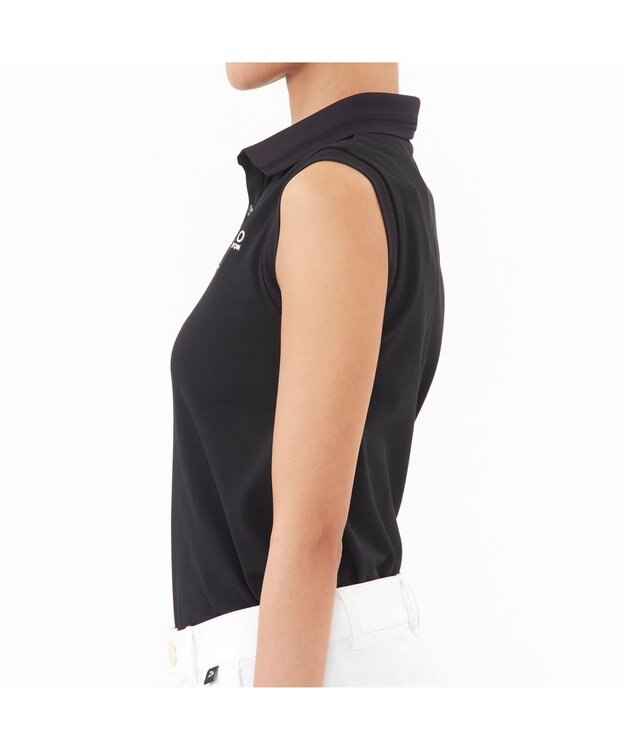 ZERO HALLIBURTON ZHG-W6b ノースリーブポロシャツ 82697 ZERO HALLIBURTON ゼロハリバートン レディースゴルフ トップス ブラック