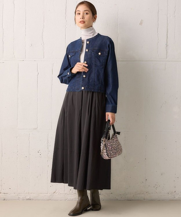 組曲 【23AW】パールボタンデニム ジャケット ネイビー系