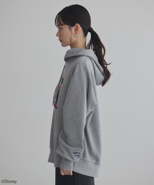 earth music&ecology ナイトメア／アソートプリントパーカー Navy