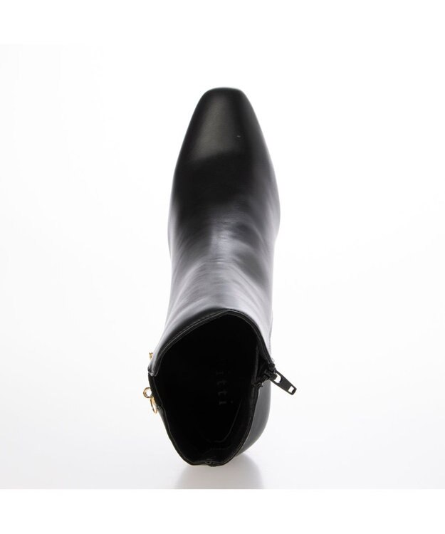 ing <Pitti>2WAYチャームショートブーツ ブラック