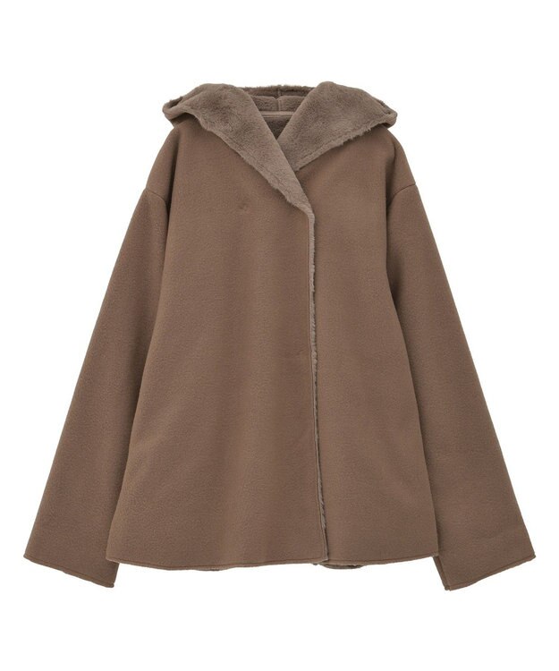 Green Parks フーディガウンコート Mocha