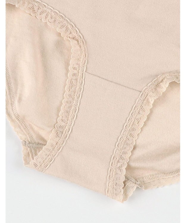 Wing ショーツ 【3枚セット】 綿混(身生地部) ここちよいフィット感 やさしい肌あたり 【デイリーフィットやわらかコットン】 はきこみ丈ふかめ EC3330 ウイング／ワコール ベージュ