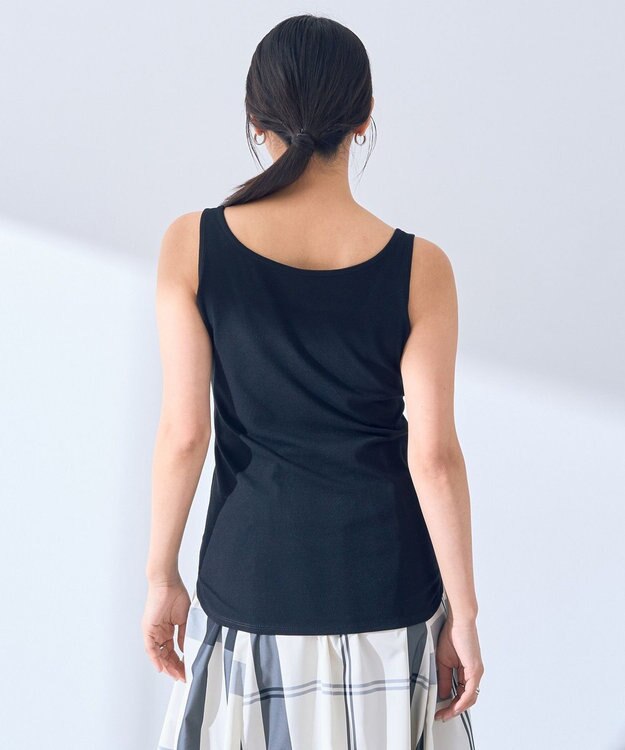 YECCA VECCA 2wayスクエアリブタンクトップ Ivory