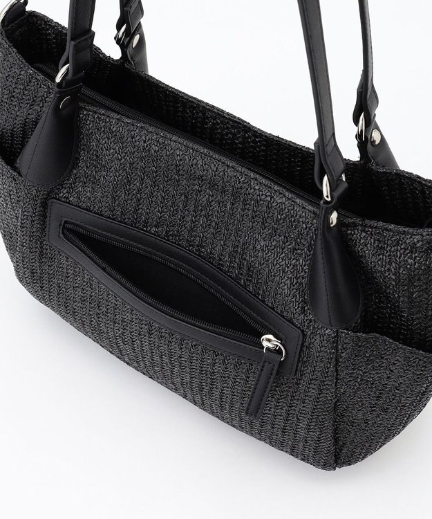 LA BAGAGERIE つまみハンドル　サマー2wayトートバッグ ブラック