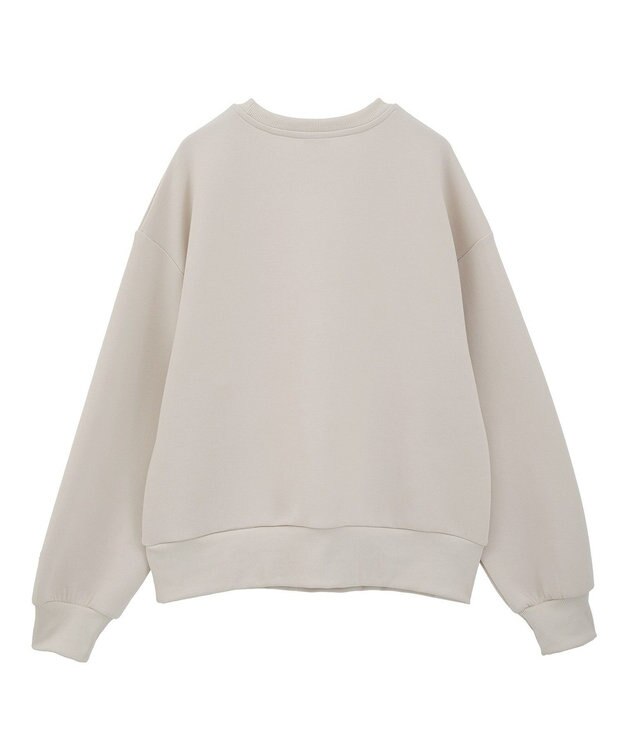 earth music&ecology Ｃｈａｍｐｉｏｎ×ｅｍａｅポンチハートスウェット Ecru