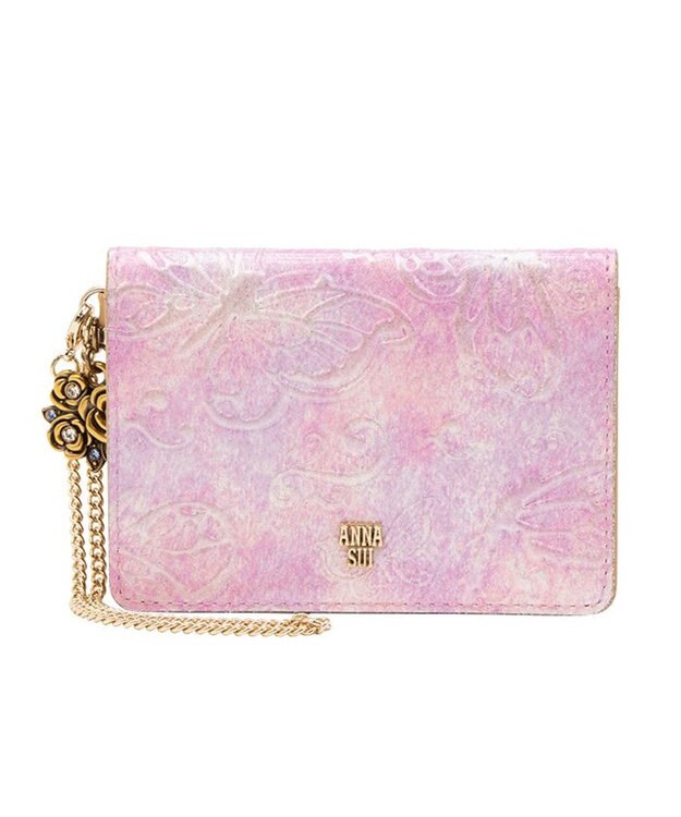 ANNA SUI パピヨン 2面パスケース パープル