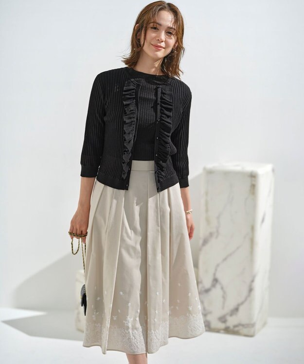 組曲 ベーシック シアーニット ブラック系