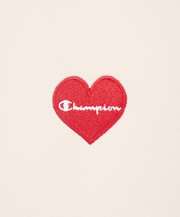 earth music&ecology Ｃｈａｍｐｉｏｎ×ｅｍａｅポンチハートスウェット Ecru