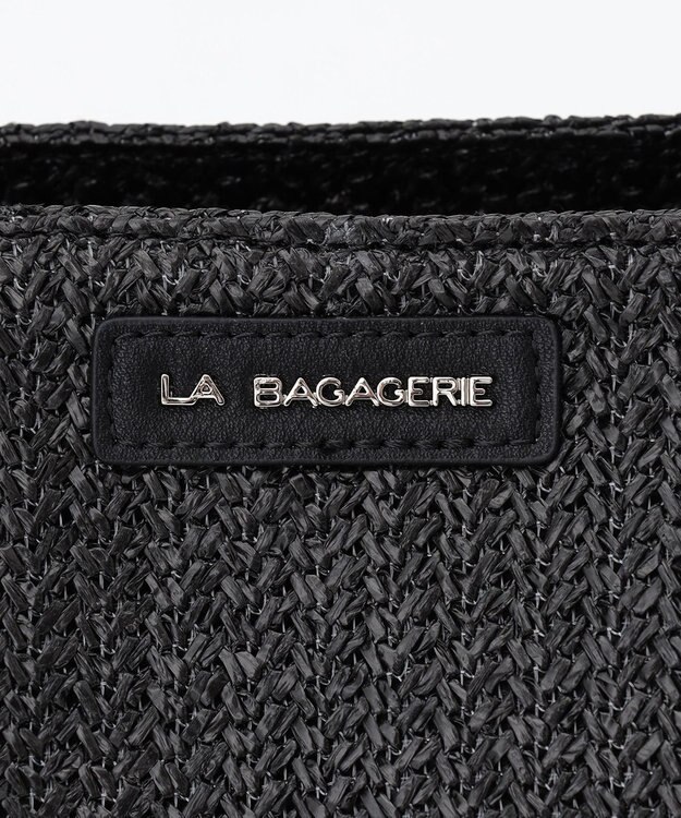 LA BAGAGERIE つまみハンドル　サマー2wayトートバッグ ブラック