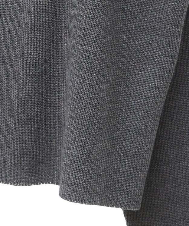 earth music&ecology コンパクトカーディガン Charcoal Gray