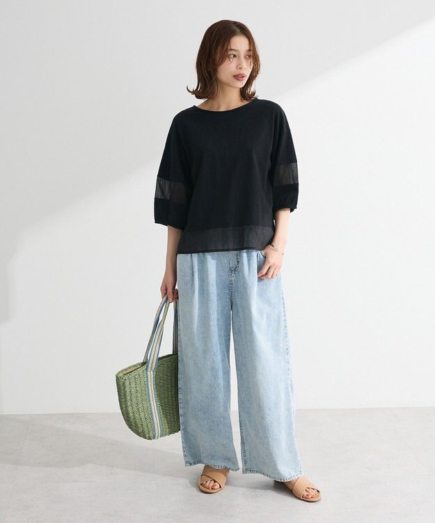 Green Parks ・ＥＬＥＮＣＡＲＥ　ＤＵＥ　シアーキリカエプルオーバー Off White