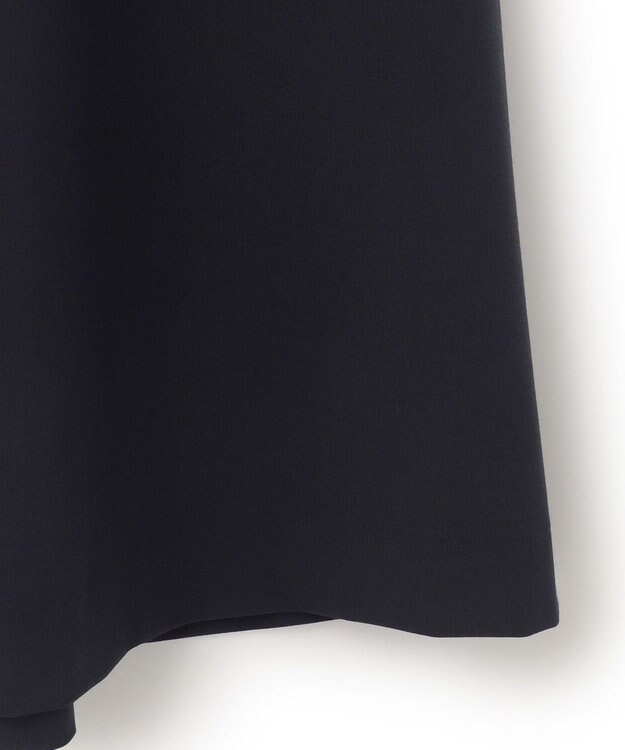 UNFILO ウールライク Vネックワンピース ネイビー