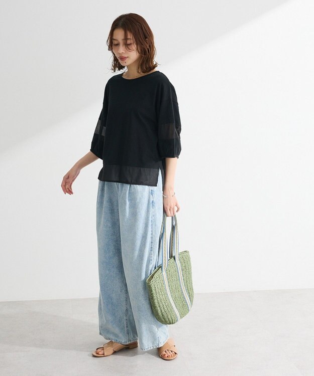 Green Parks ・ＥＬＥＮＣＡＲＥ　ＤＵＥ　シアーキリカエプルオーバー Off White