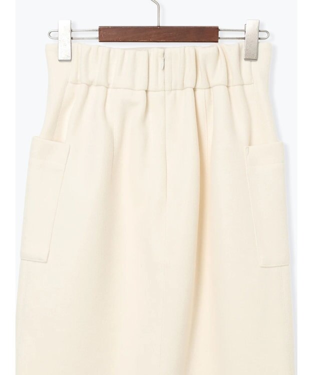 Te chichi メルトンジャージーナロースカート オフホワイト