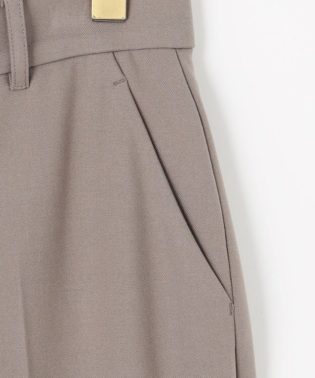 ANY SIS ビューティサーモ2WAYストレッチ ワイドパンツ グレージュ