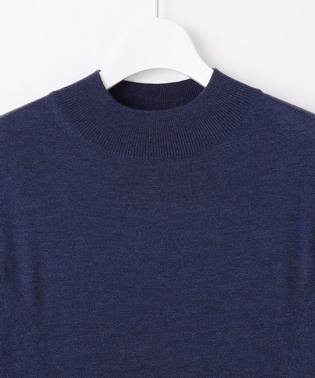 J.PRESS LADIES S 【洗える】EASY WOOL ニット ワンピース ブルー系