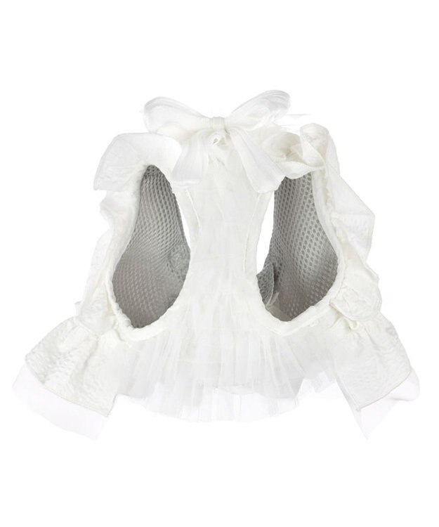 PET PARADISE cherircouture フリフリハーネス 《ホワイト》 小型犬 ４Ｓ/３Ｓ ホワイト