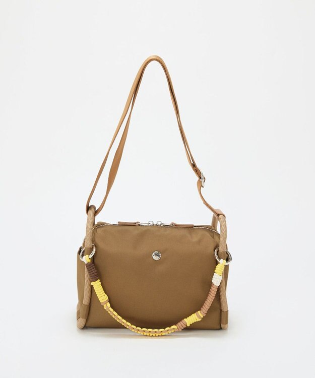 TOPKAPI 【Breath TOPKAPI】コードチャーム付き ショルダーバッグ キャメル