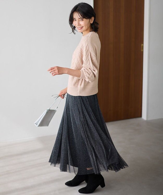 ANY L ソフトタッチケーブル２ＷＡＹニット ピンク