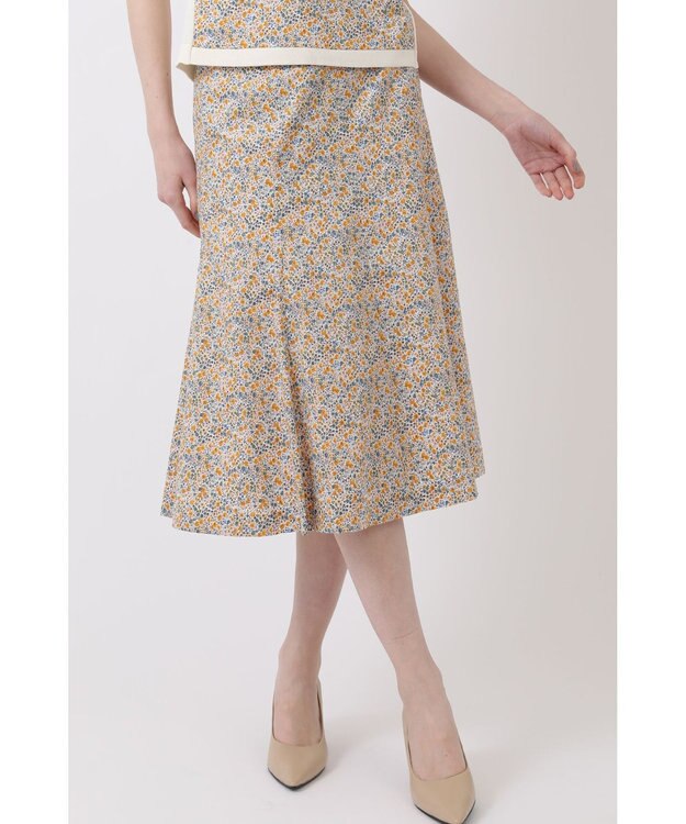 DAKS Liberty マーメイドラインスカート イエロー