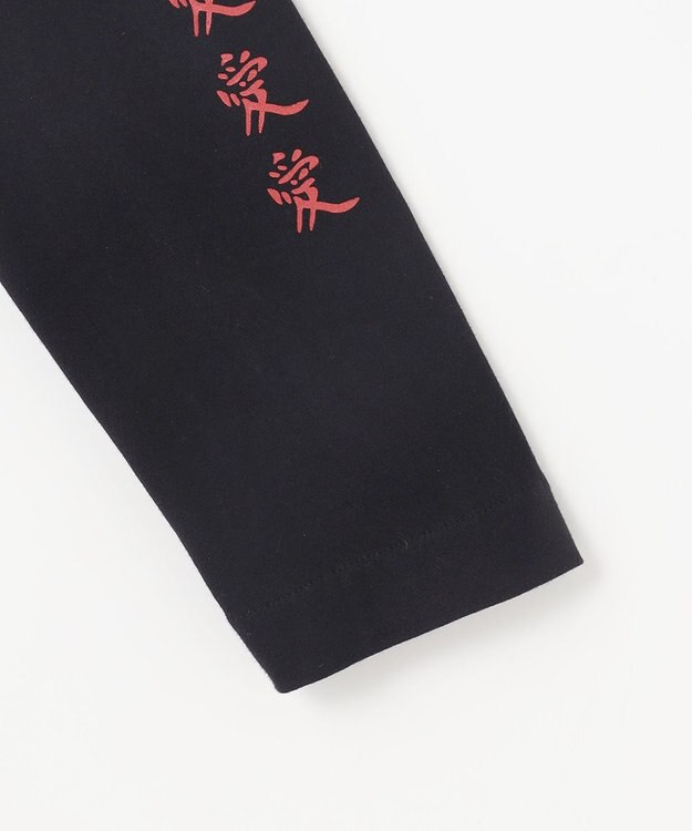 NAVE タブチ×NAVE プリント長袖Tシャツ ブラック系