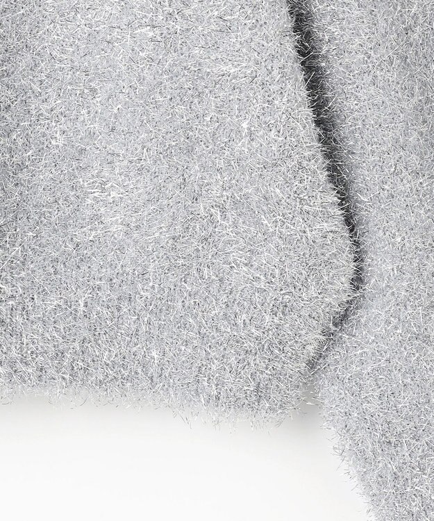 NAVE 【Nave・洗える】ラメニット プルオーバー シルバー系