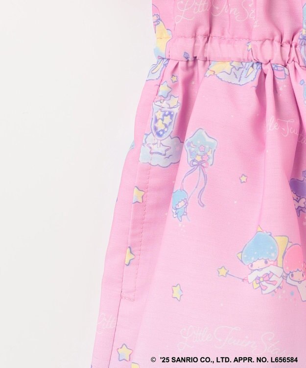 ANY KIDS 【any FAM× リトルツインスターズ 】キキ&ララ オン・オフショルダーワンピース ピンク