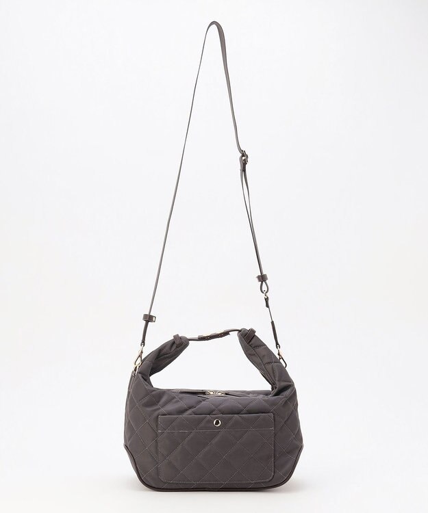 LA BAGAGERIE キルティング2WAYショルダーバッグ ダークグレー