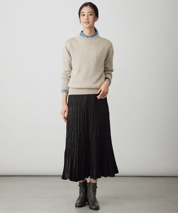 J.PRESS LADIES デニム シャツ ブリーチ系