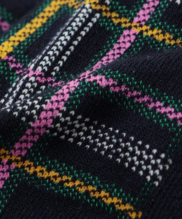 23区GOLF 【MEN】チェック柄レギュラーソックス ダークグリーン系3