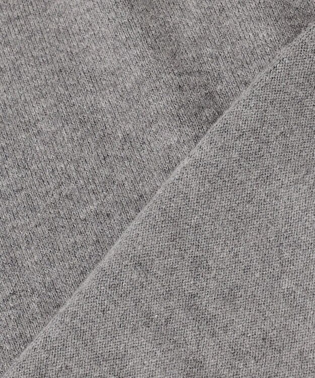 組曲 L 【加藤ローサさん着用】コットンカシミヤMIX刺繍入りニット ライトグレー系