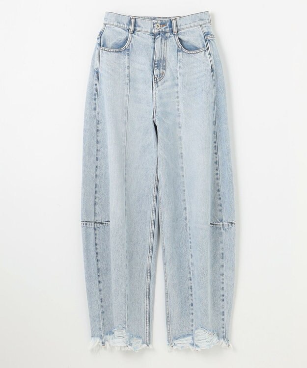 GRACE CONTINENTAL 切替ボリュームデニム インディゴ